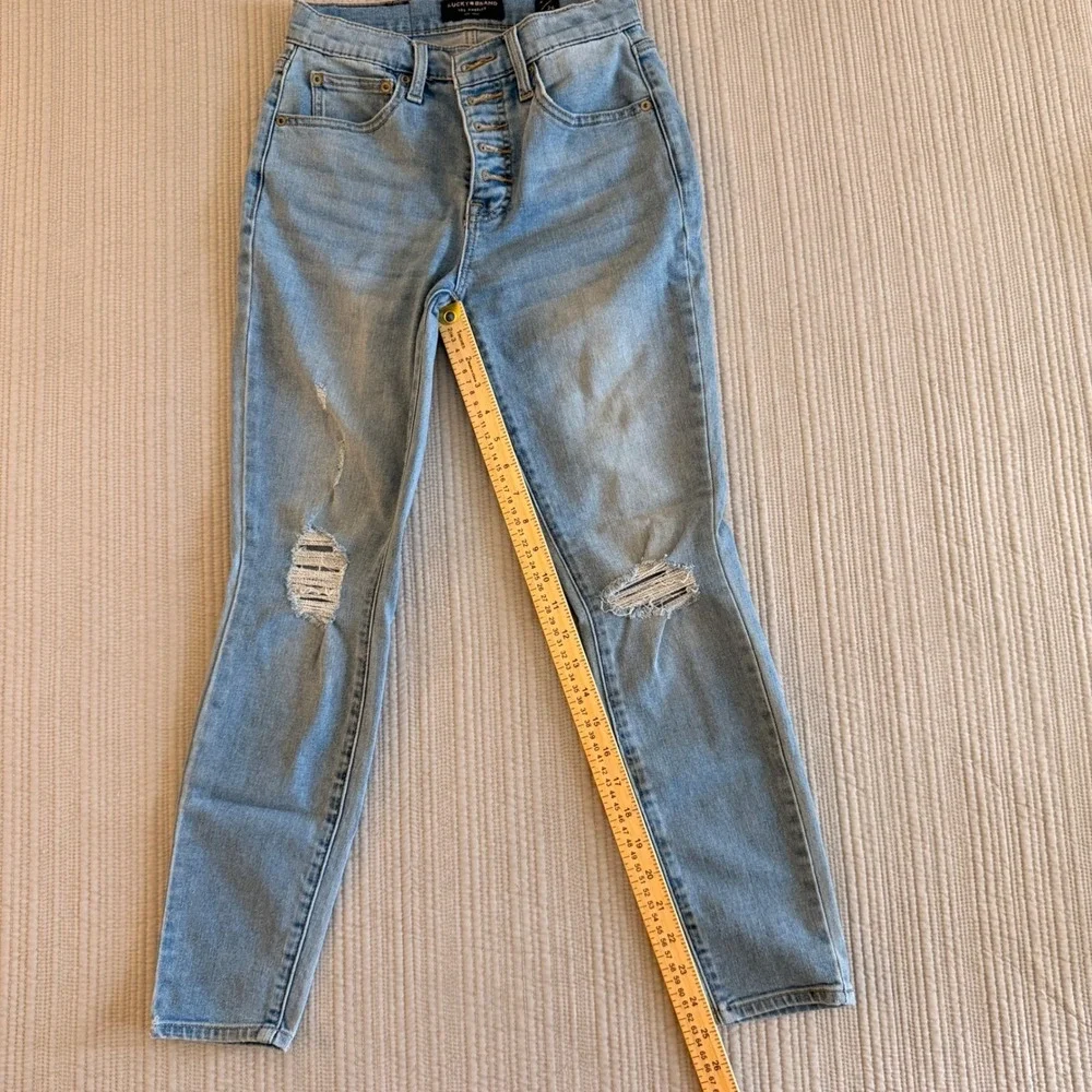Lucky Brand Women's Bridgette High Rise Skinny Jeans Light Wash Ankle Size 2/26A